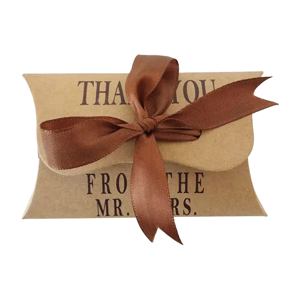 Custom Kraft Pillow Boxes Wholesale Kraft Pillow Gift Boxes Sire